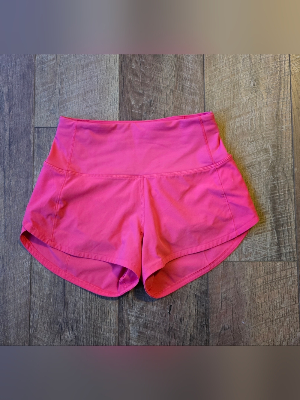 Lululemon Athletica Women's High-Waist Speed Up Active Shorts Size 0 - Hot Pink